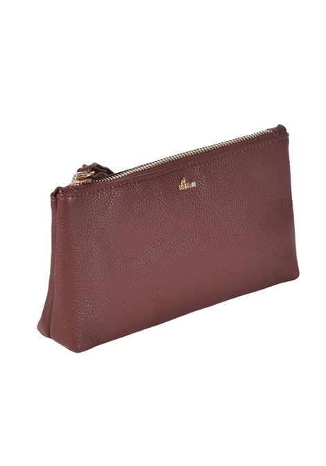 Pochette in pelle Nardelli | LB08VITELLOMARRONE